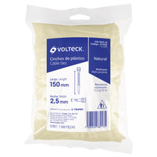 Cargar imagen en el visor de la galería, Cincho plástico, 18 lb, 15 cm, bolsa con 1000 pzas
