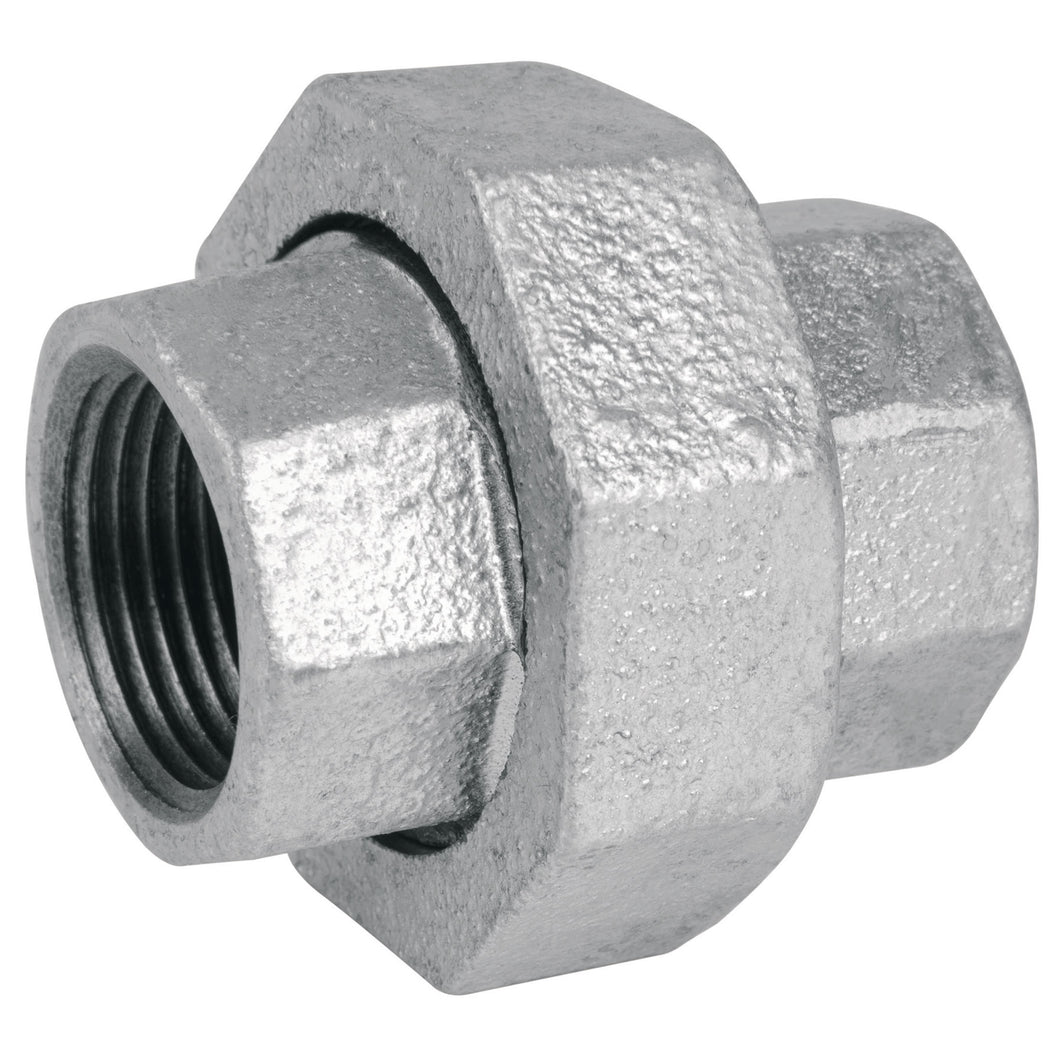 Tuerca unión, acero galvanizado, 3/4'