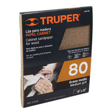 Cargar imagen en el visor de la galería, Lija para madera, grano 80
