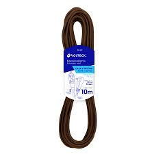 Extensión eléctrica doméstica, 10 m, café, Volteck