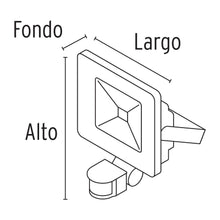 Cargar imagen en el visor de la galería, Reflector de LED, 30 W con sensor de movimiento
