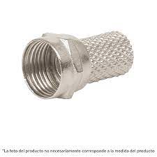 Conector coaxial RG 6 de enroscar,bolsa 4 pzas
