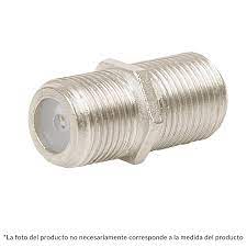 Conector coaxial RG 6 de barril, bolsa 4 piezas
