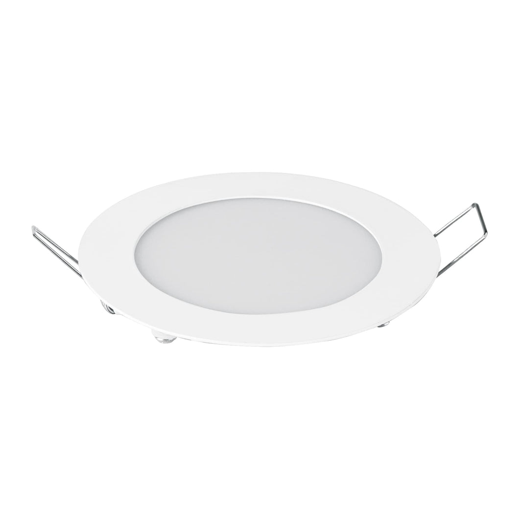 Luminario led slim de empotrar redondo, 6500K, 6W