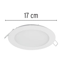 Cargar imagen en el visor de la galería, Luminario led slim de empotrar redondo, 6500K, 12W
