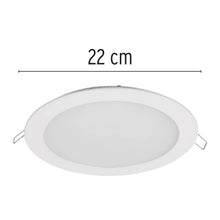 Cargar imagen en el visor de la galería, Luminario led slim de empotrar redondo, 6500K, 18W

