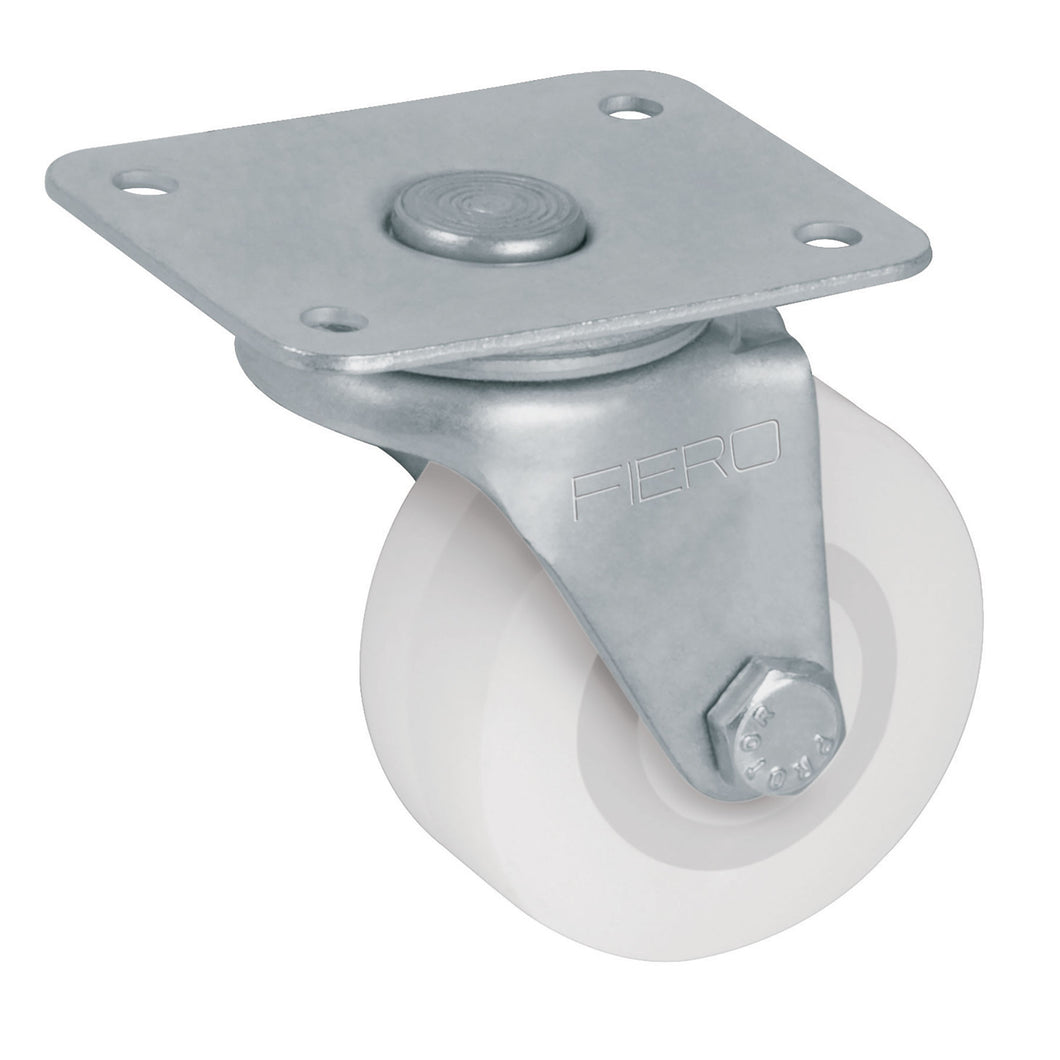 Rodaja de polietileno 2', placa giratoria, pisada 22mm