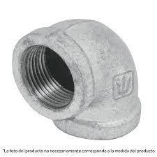 Codo 90°, acero galvanizado, 1-1/2'