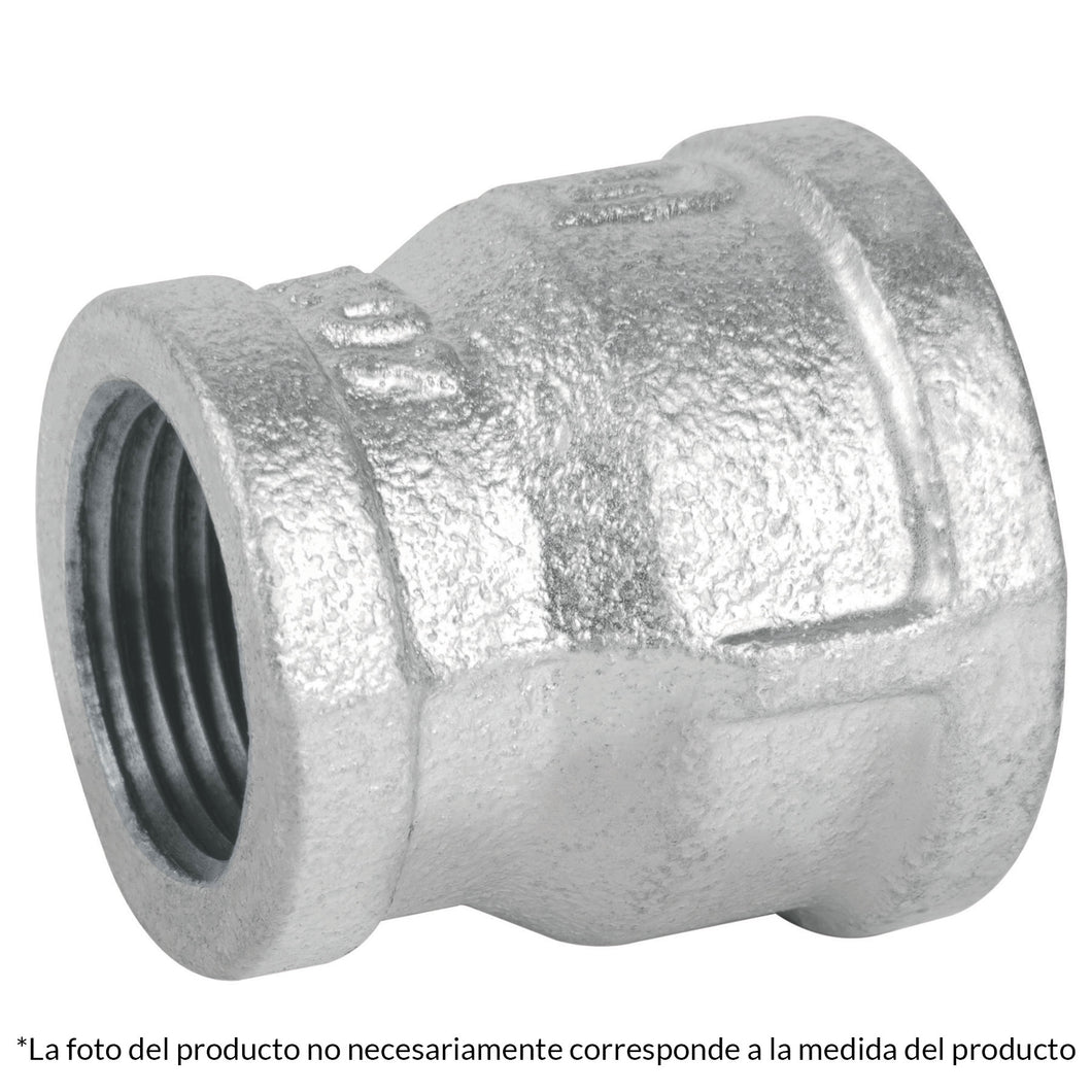 Reducción campana, acero galvanizado, 1-1/2x3/4'