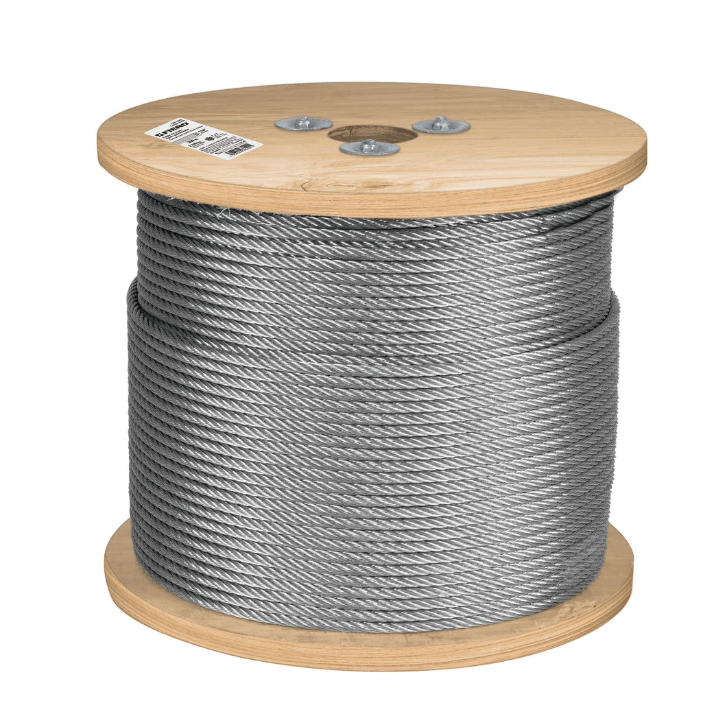 Cable rígido de acero 1/4', 7X7, 300 m