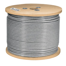 Cargar imagen en el visor de la galería, Cable rígido de acero 1/4&#39;, recubierto PVC, 7X7, 300 m
