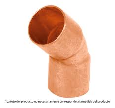 Codo 45° de cobre 2'