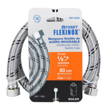 Cargar imagen en el visor de la galería, Manguera trenzada de acero 1/2x1/2&#39;X80cm usos generales
