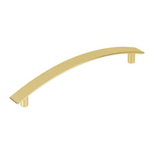 Cargar imagen en el visor de la galería, Jaladera, latón brillante, estilo Contempo, 128 mm
