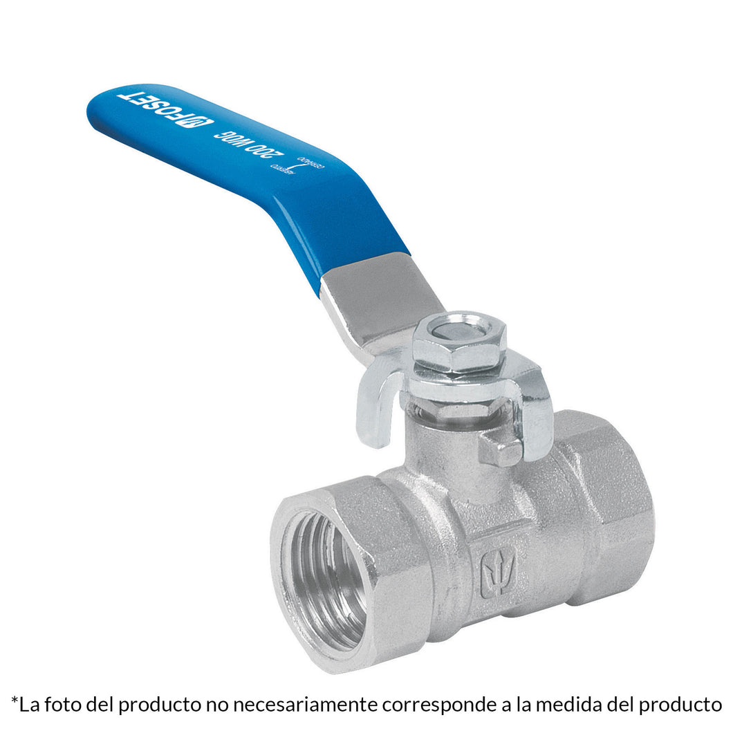 Válvula de esfera, de latón, roscable 2'