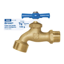 Cargar imagen en el visor de la galería, Llave para manguera, de latón, 140 gr, entrada 1/2&#39;, Foset
