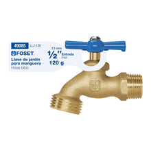 Cargar imagen en el visor de la galería, Llave para manguera, de latón, 120 gr, entrada 1/2&#39;, Foset
