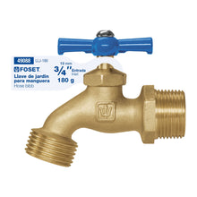 Cargar imagen en el visor de la galería, Llave para manguera, de latón, 180 gr, entrada 3/4&#39;, Foset
