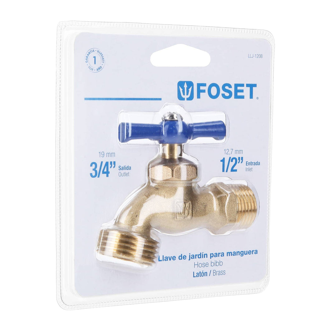 Llave de nariz para jardin, 1/2', blister, Foset