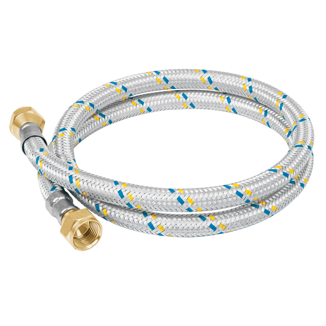 Manguera de hule, 100 cm, revestida aluminio, usos generales