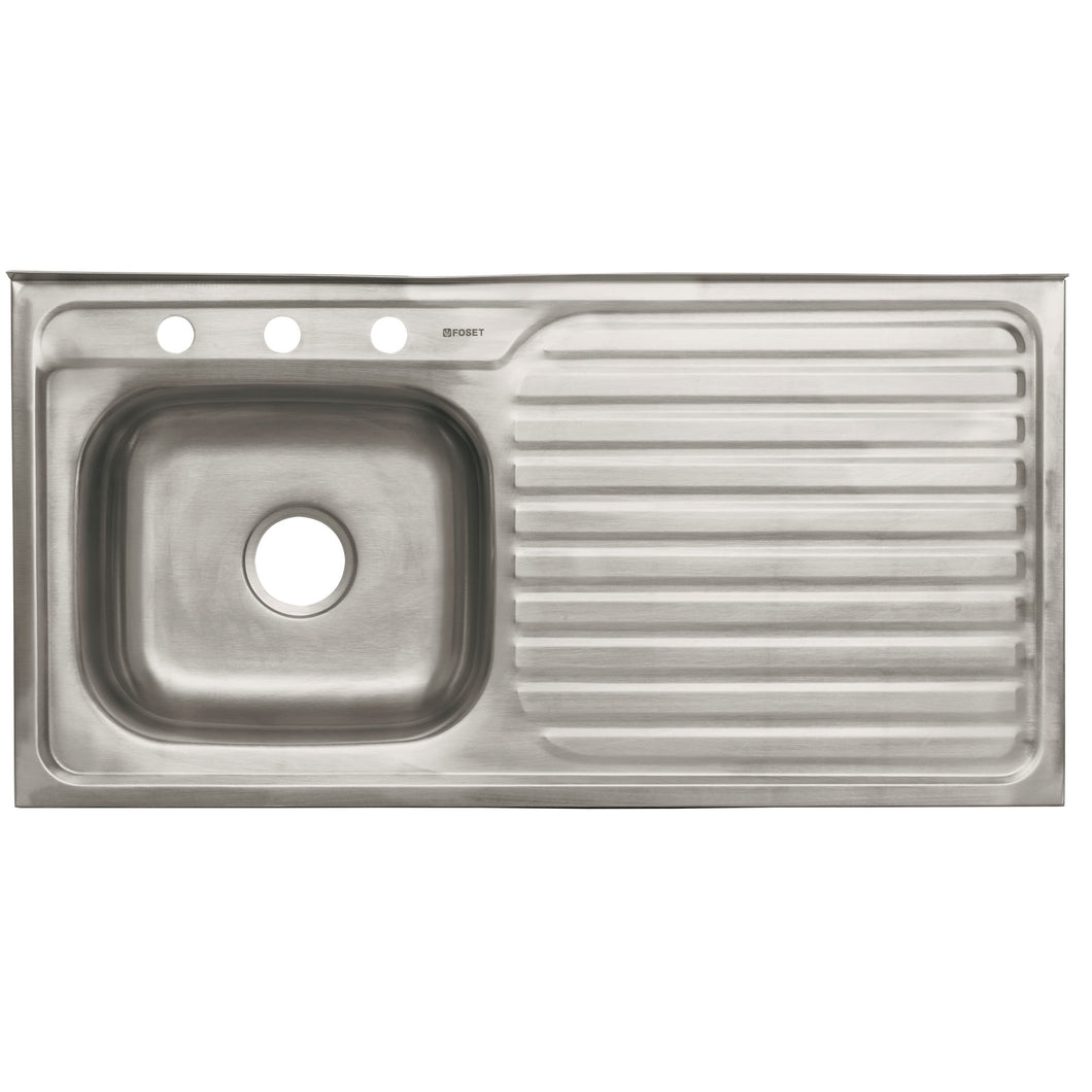 Tarja de sobreponer 100 x 50 cm, tina izquierda