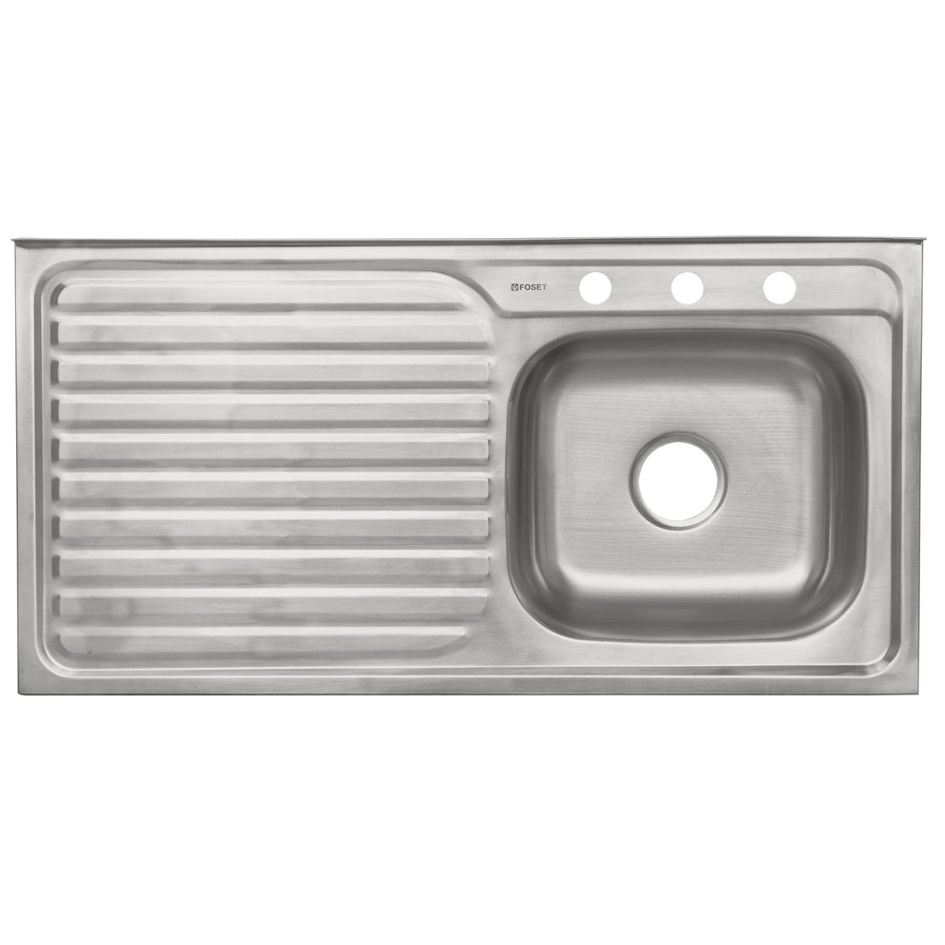 Tarja de sobreponer 100 x 50 cm, tina derecha