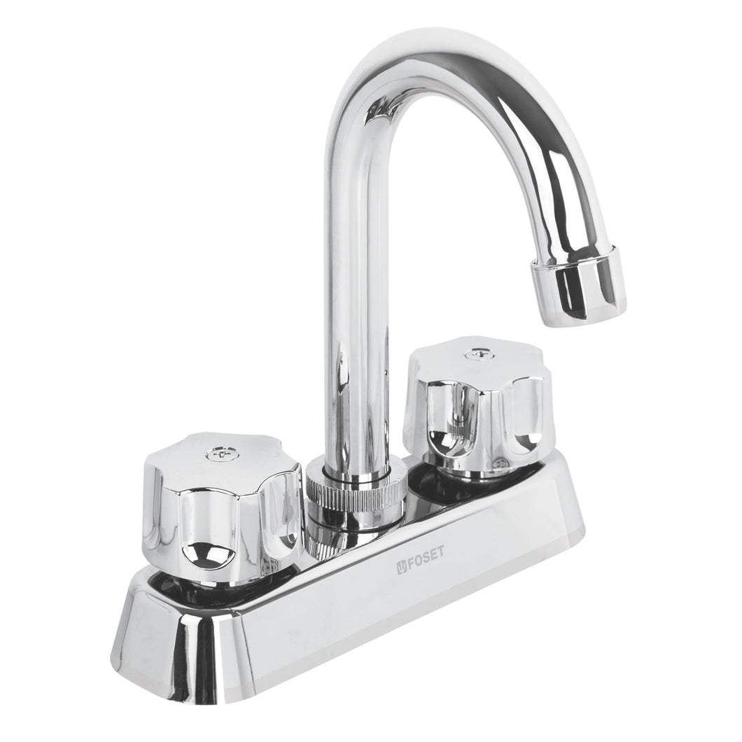Mezcladora plástica para lavabo, cuello tipo bar, Basic