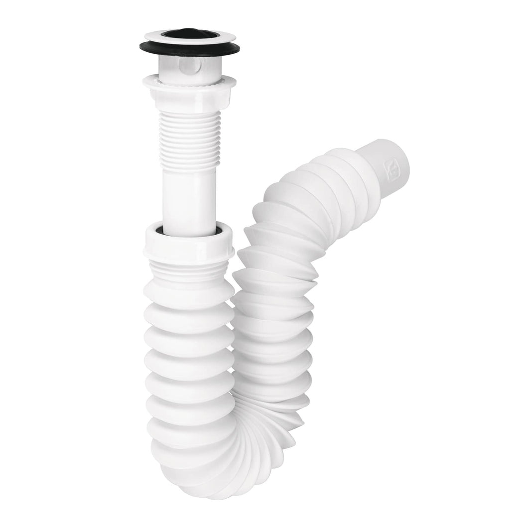 Céspol flexible p/lavabo con contra, polipropileno, 1-1/4'