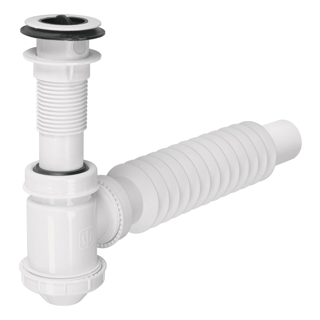 Céspol de bote p/lavabo con contra, polipropileno, 1-1/4'