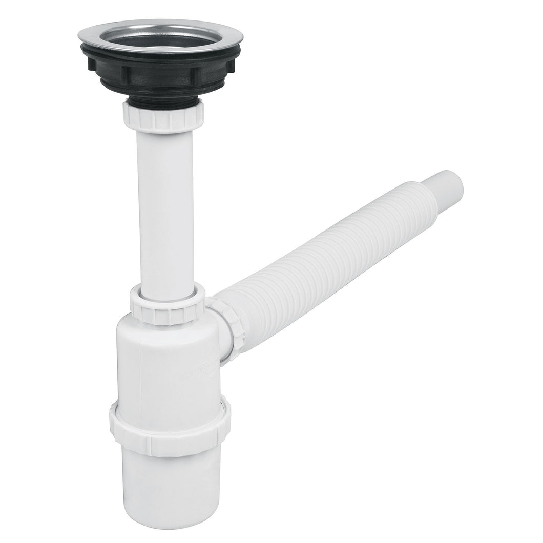 Céspol bote p/fregadero c/contracanasta, polipr, 1-1/2'