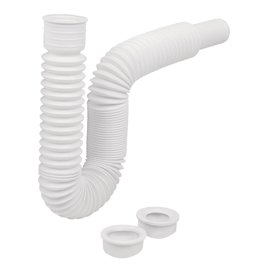 Céspol flexible p/lavabo y fregadero, polipropileno, blanco