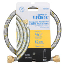 Cargar imagen en el visor de la galería, Manguera de hule, 60 cm, revestida de acero, usos generales
