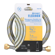 Cargar imagen en el visor de la galería, Manguera de hule, 100 cm, revestida de acero, usos generales
