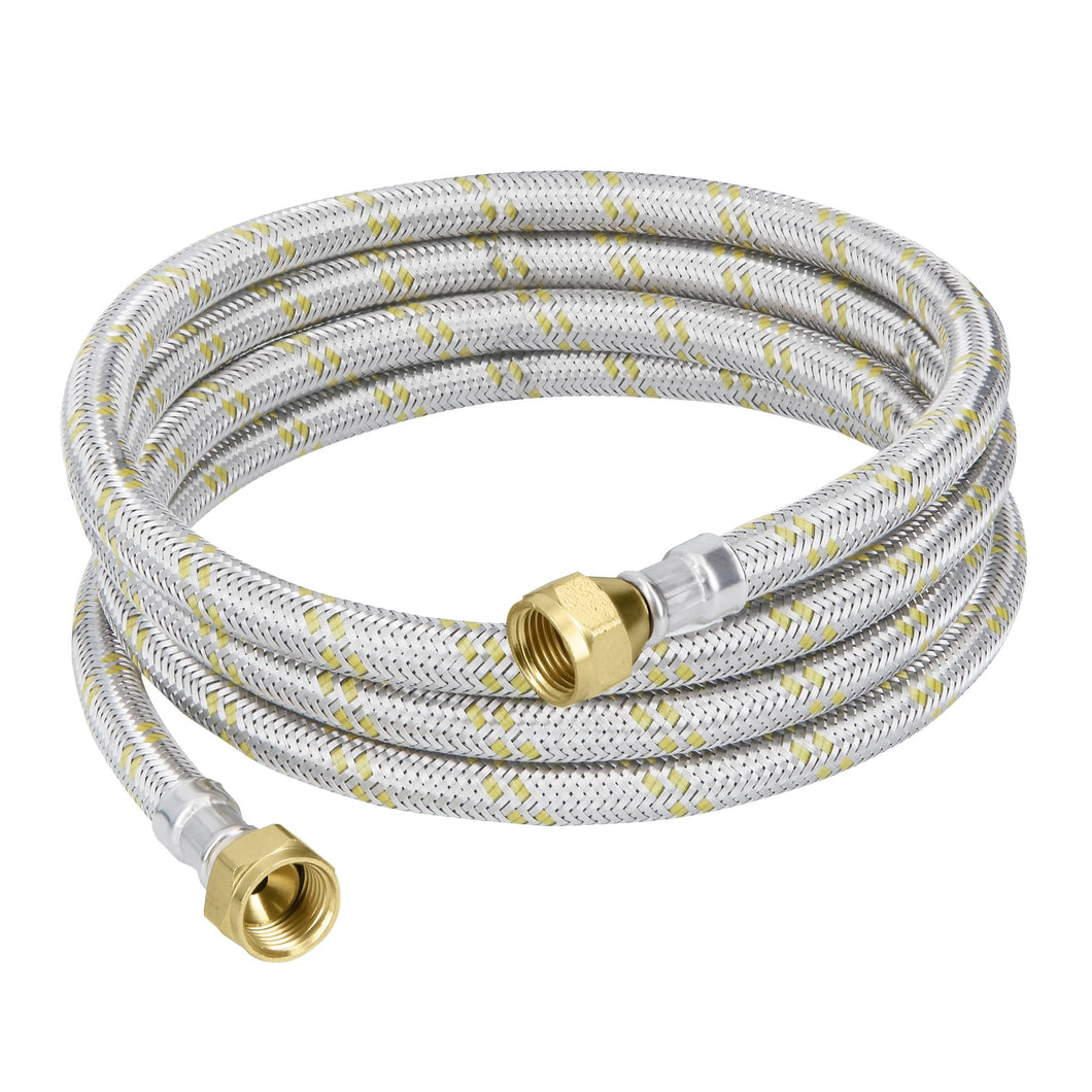 Manguera de hule, 200 cm, revestida de acero, usos generales