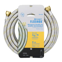 Cargar imagen en el visor de la galería, Manguera de hule, 400 cm, revestida de acero inoxidable
