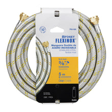 Cargar imagen en el visor de la galería, Manguera de hule, 500cm, revestida de acero inoxidable
