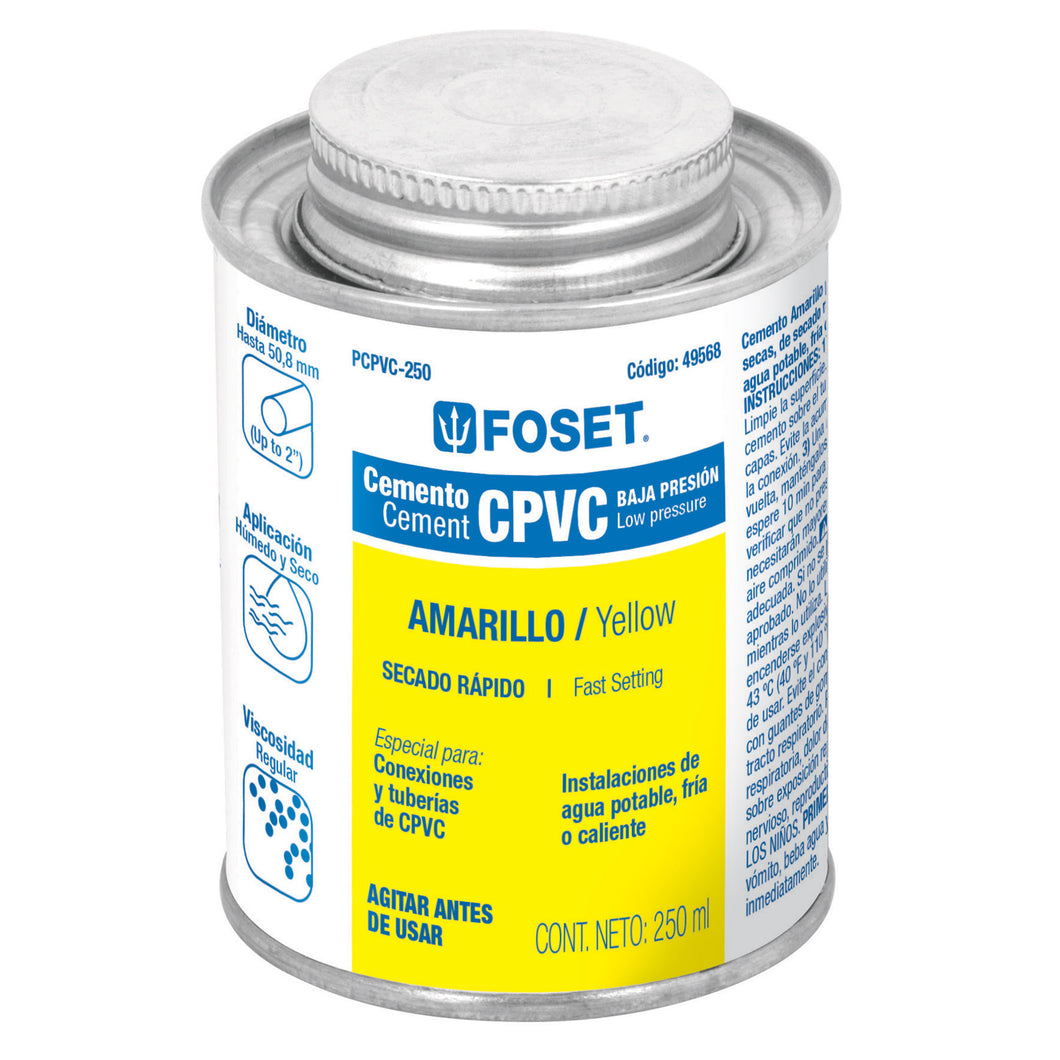Cemento para CPVC, bote 250 ml