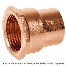 Conector de cobre, rosca interior 1'