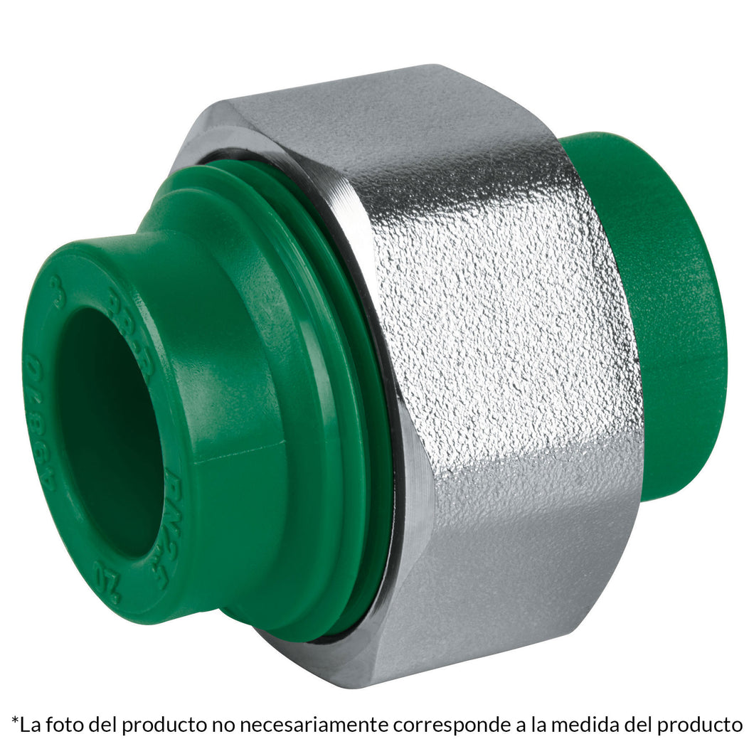 Tuerca unión de PPR, 3/4'x3/4', 25x25mm
