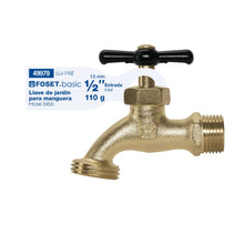 Cargar imagen en el visor de la galería, Llave de zamac para manguera 100 gr, 1/2&#39; Foset Basic
