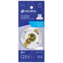 Cargar imagen en el visor de la galería, Portalámpara de porcelana para candil, Volteck
