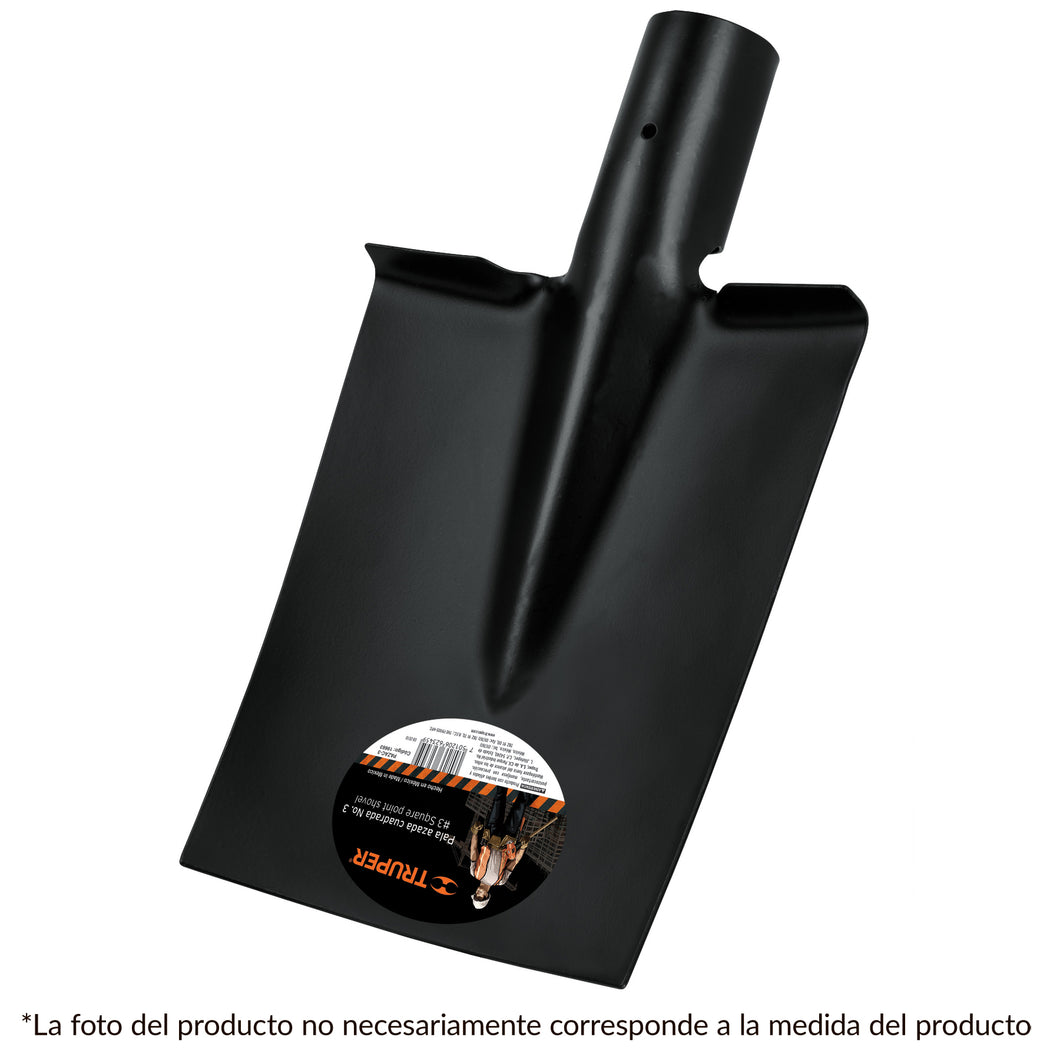 Pala azada, cuadrada, # 4