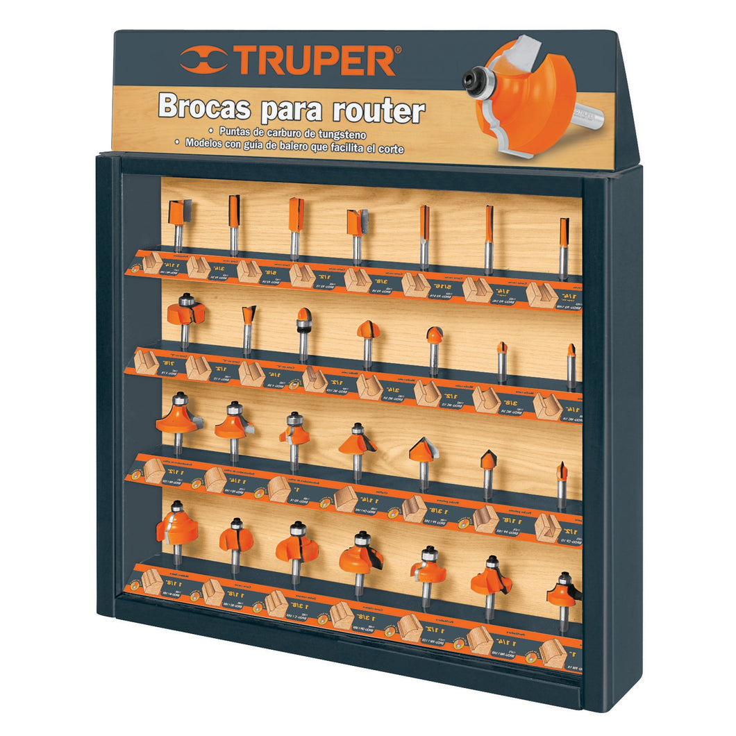 Exhibidor brocas para router