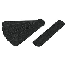 Cargar imagen en el visor de la galería, Tiras antiderrapantes con abrasivo, 50 mm, negras, 6 pzas

