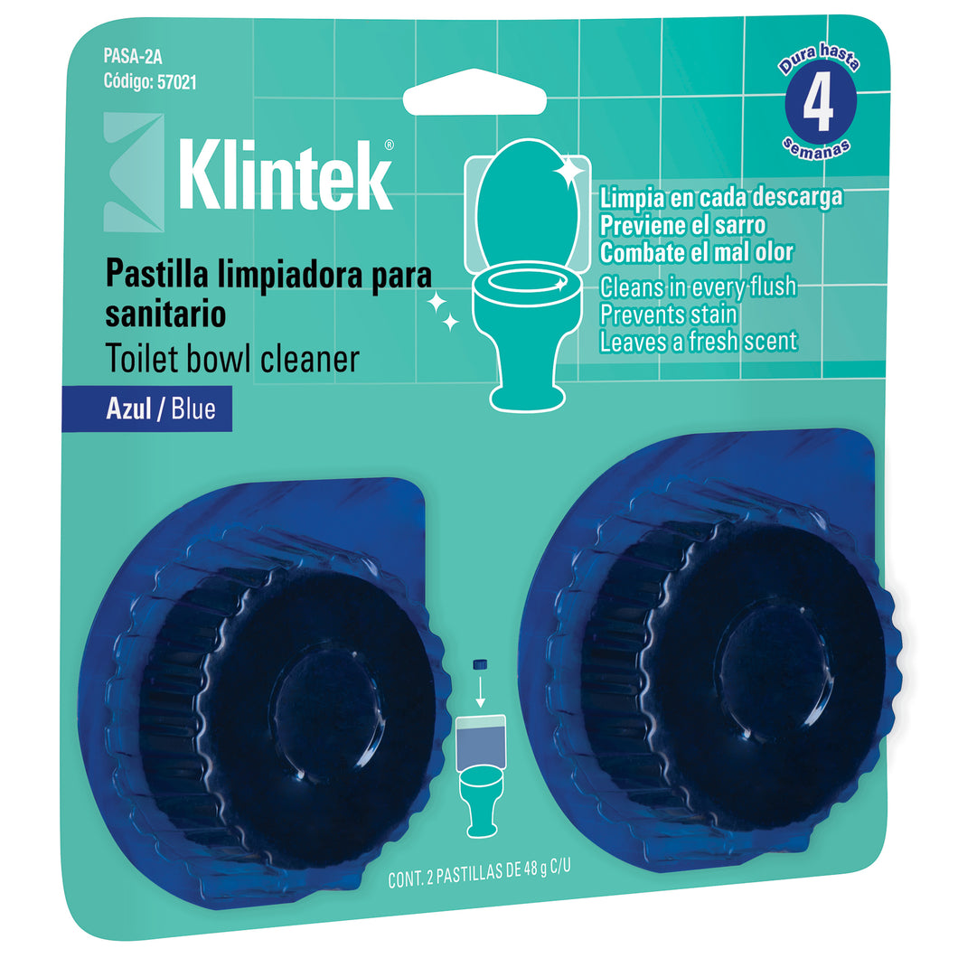 Pastillas desodorante para tanque, azul, 2 piezas