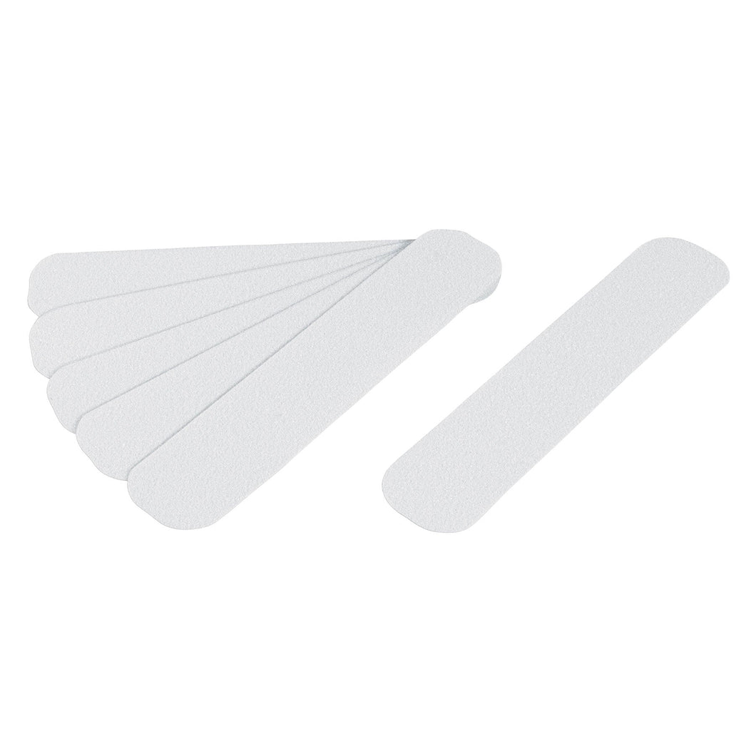 Tiras antiderrapantes con abrasivo, 50mm, blancas ,6pzas