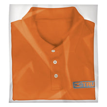 Cargar imagen en el visor de la galería, Playera tipo polo, naranja, para caballero, talla mediana
