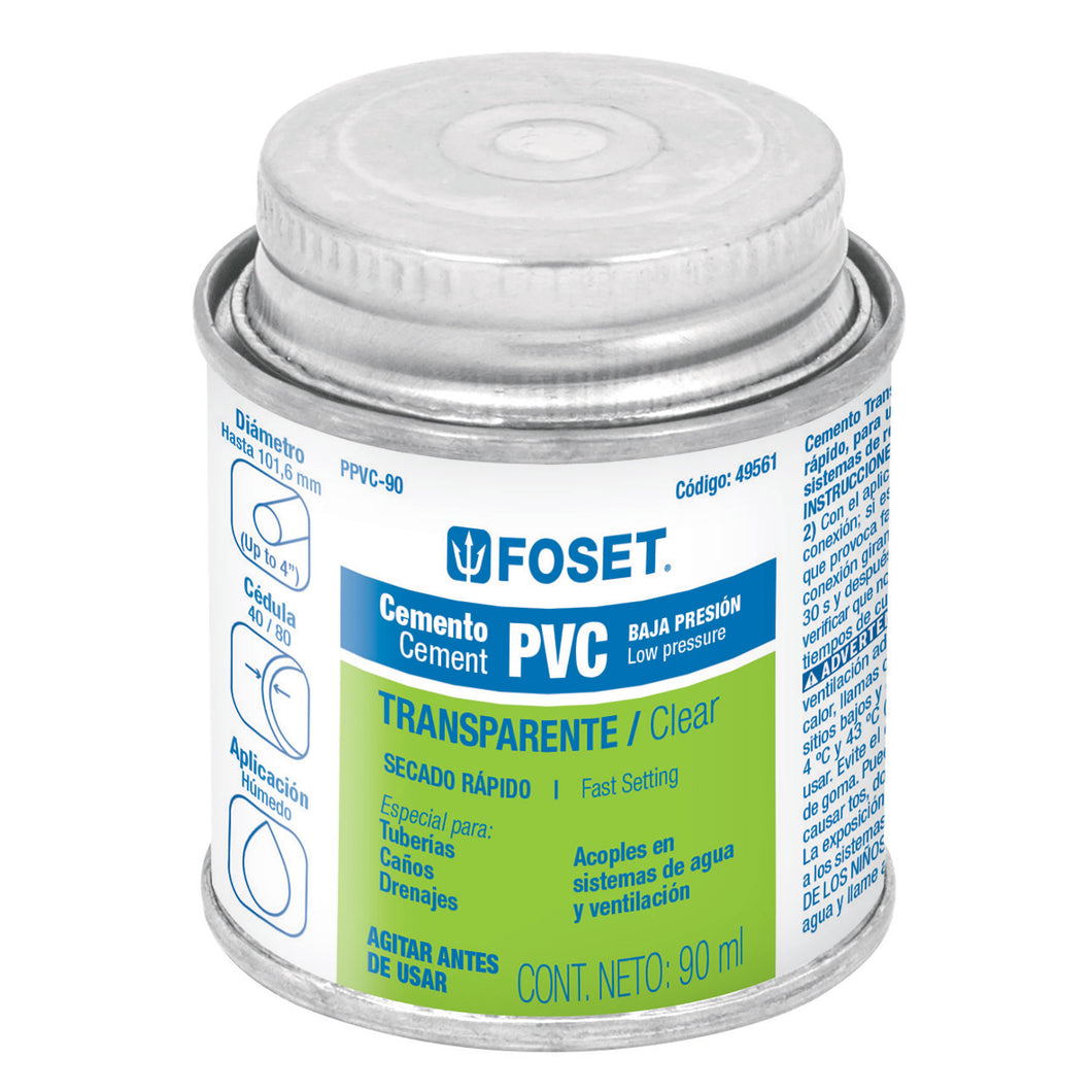 Cemento para PVC, bote 90 ml