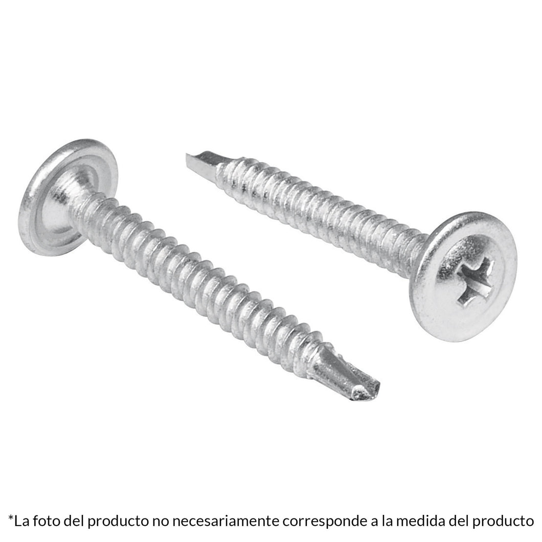 Pija cabeza cruz, punta de broca 3/4', bolsa con 100 pzas