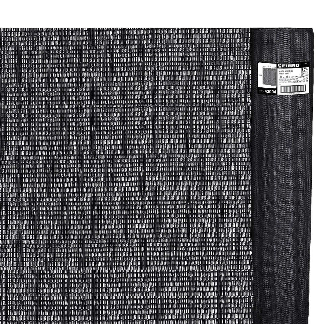 Toldo sombra 80%, rollo 1.85 x 25m